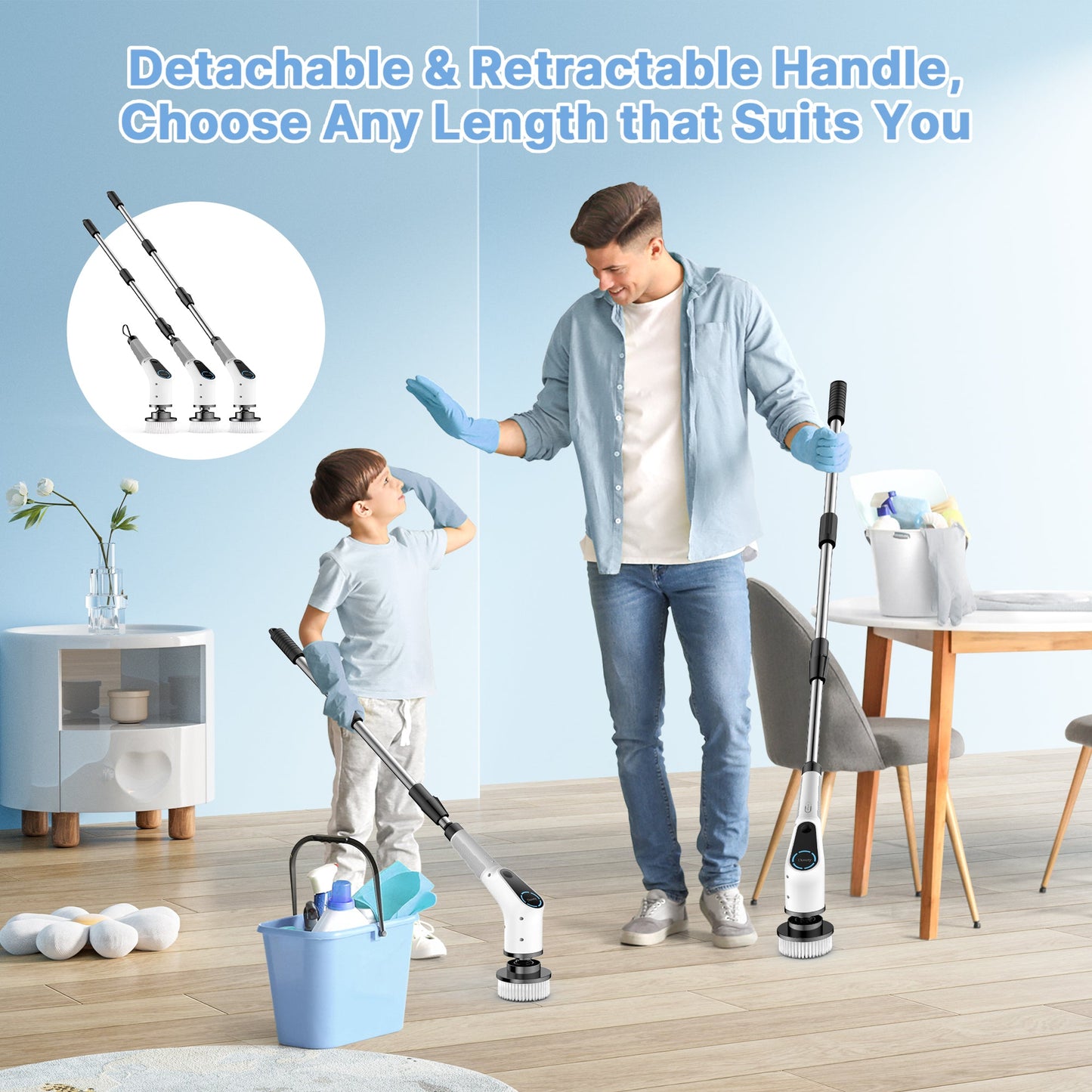 Dovety 9 in 1 Multifunctional Electric Spin Scrubber